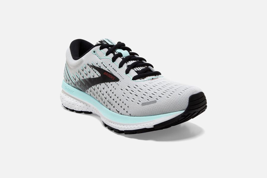 Brooks Running Shoes - Ghost 13 Road Womens - White/Black - RPZ-317904